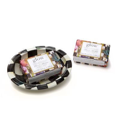 Flower Market Guest Soap and Caddy Set