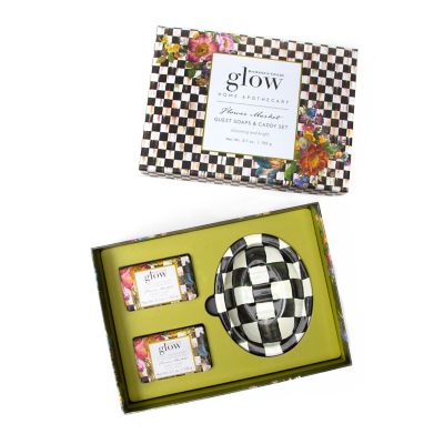 Flower Market Guest Soap and Caddy Set