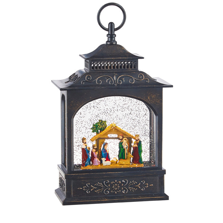 Nativity Lighted Water Lantern