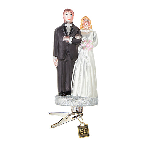 Clip-On Wedding Couple Ornament