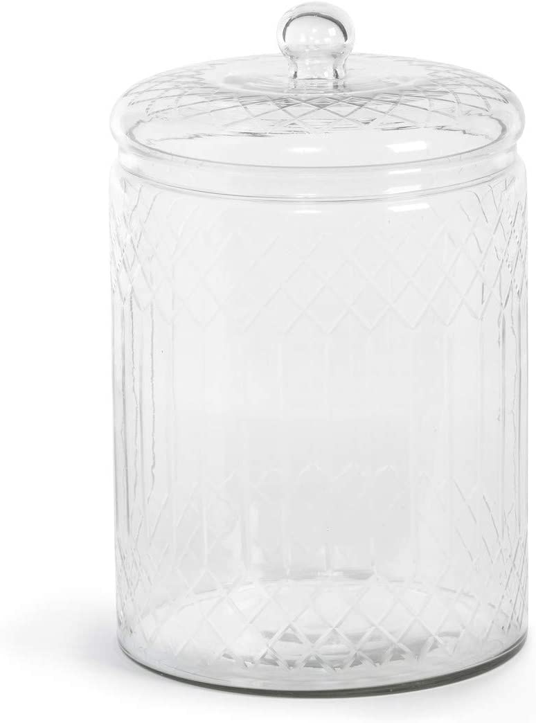 Carraway Etched Glass Canister Large