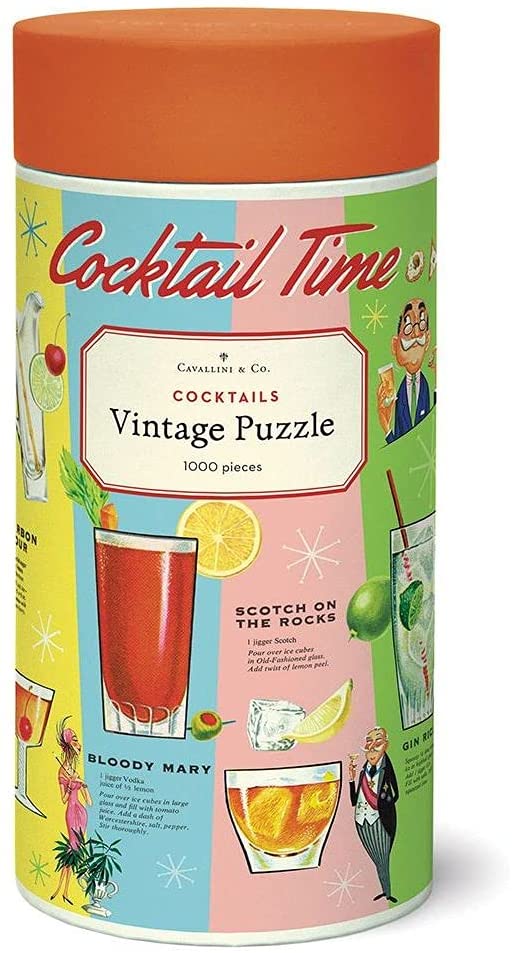 Vintage Cocktails Puzzle, 1000 piece