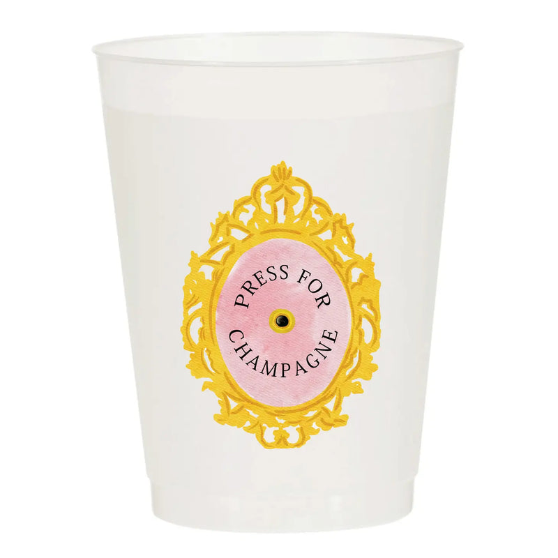 Press for Champagne- Reusable Cups