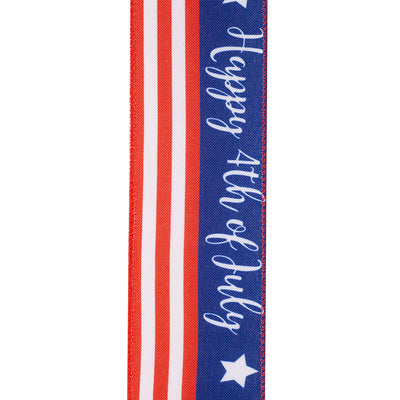 Flag "Happy 4th of July" Ribbon