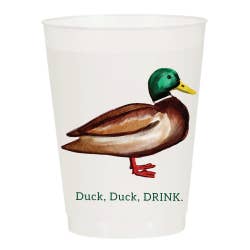 Duck Duck Drink Mallard Watercolor Reusable Cups