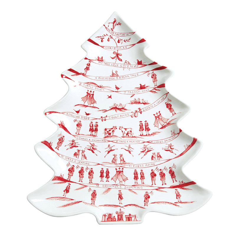 Country Estate Tree Platter 12 Days of Christmas- Winter Frolic