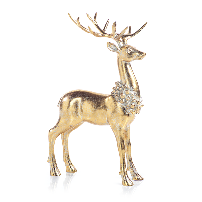 Large Deer with Ornamental Wreath - Looking Ahead