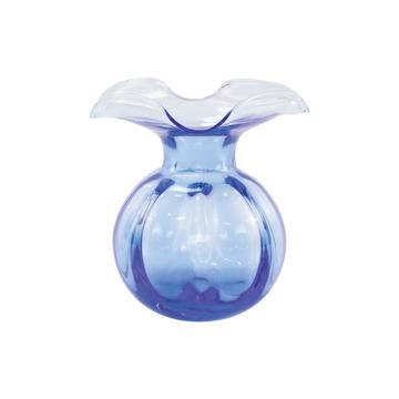 Hibiscus Glass Cobalt Blue Bud Vase