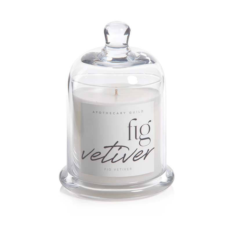 Fig Vetiver Scented Cloche Candle