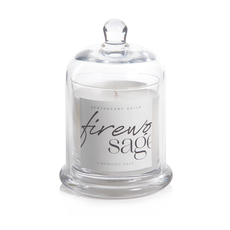 Firewood Sage Scented Cloche Candle