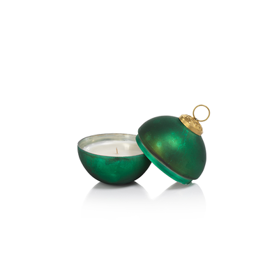 Matte Green Ornament Ball Scented Candle- Siberian Fir