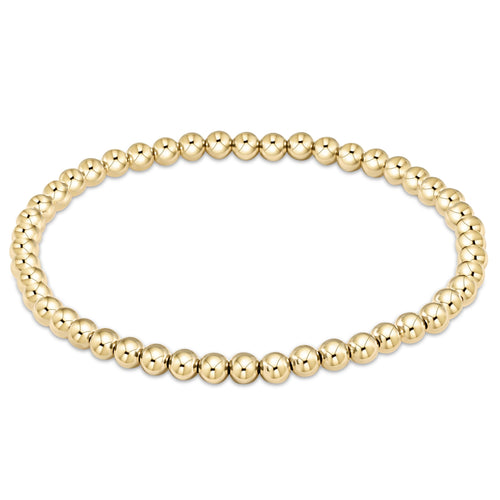 EXTENDS- Classic Gold 4mm Beads Bracelet