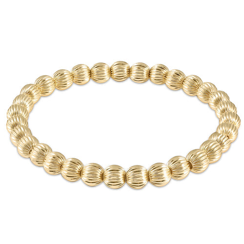 EXTENDS Dignity Gold 6mm Beaded Bracelet
