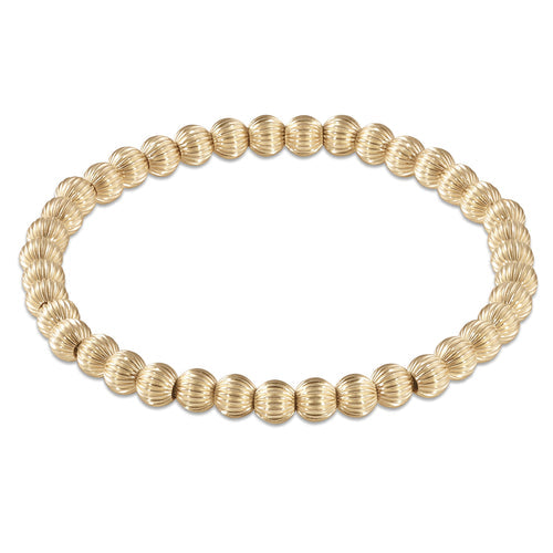 EXTENDS Dignity Gold 5mm Beaded Bracelet