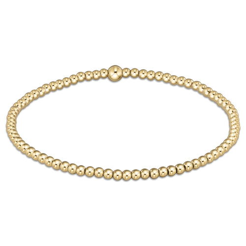 EXTENDS- Classic Gold 2.5mm Beads Bracelet