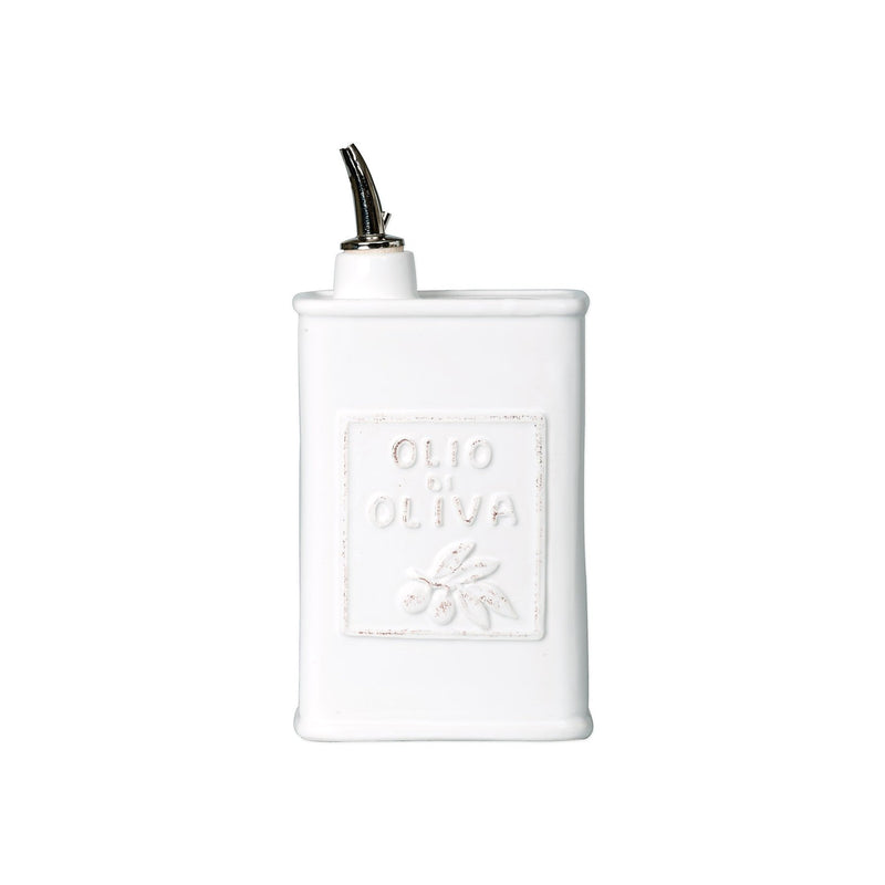 Lastra Olive Oil Can- White