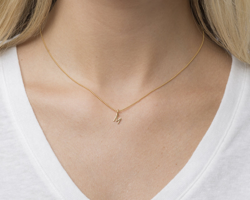 Classic Gold Initial Necklace
