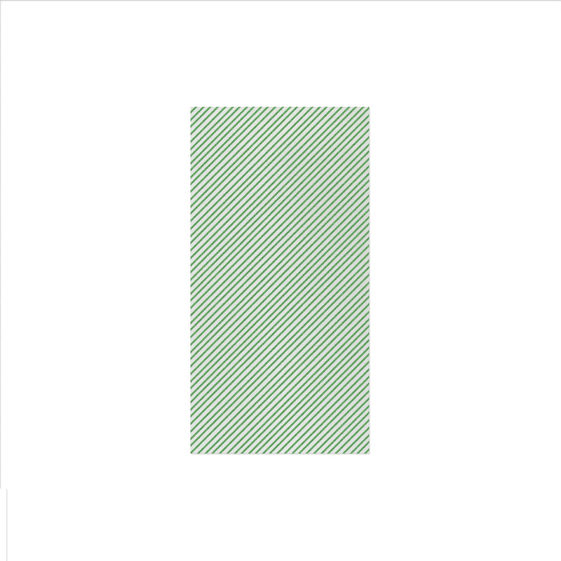 Papersoft Napkins Seersucker Stripe Green Guest Towel - Pack 20