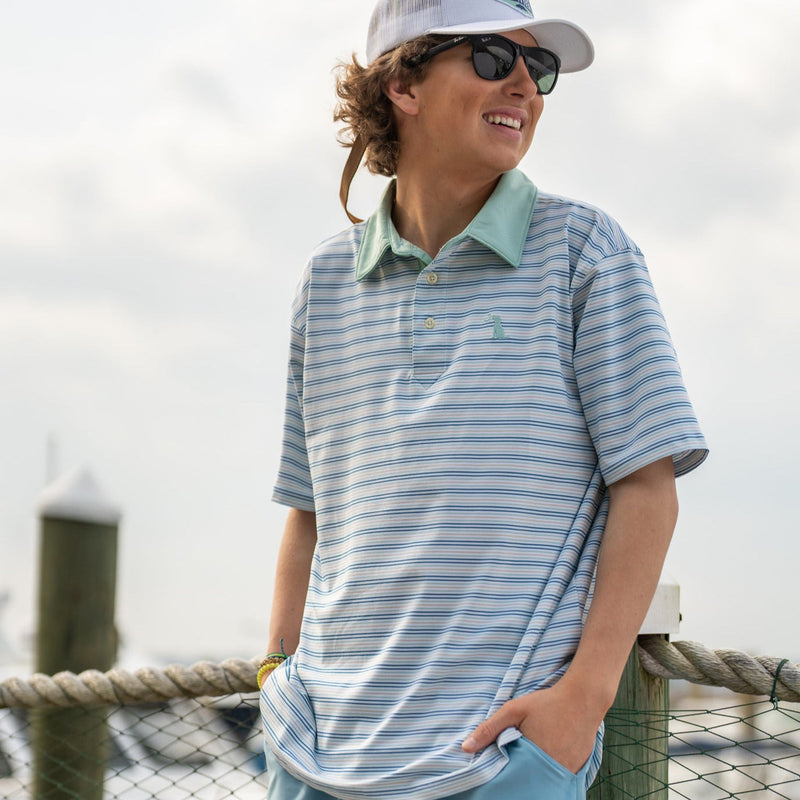 Sullivan Polo - Dark Blue/Teal/Grey
