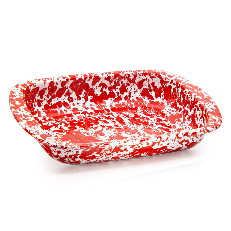 Red Swirl Baking Pan