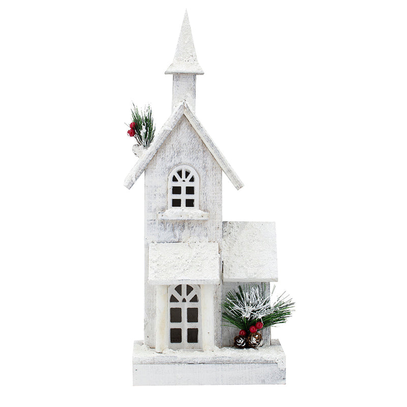 White Flocked Chapel House