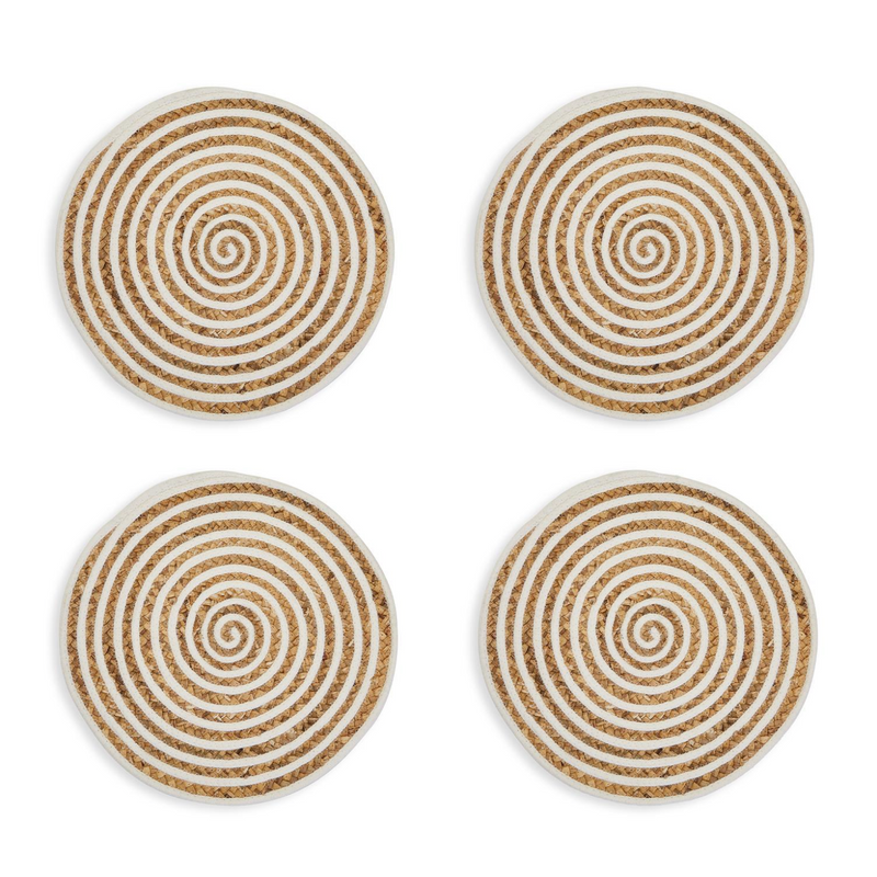 Set of 4 Spiral Rope Placemats
