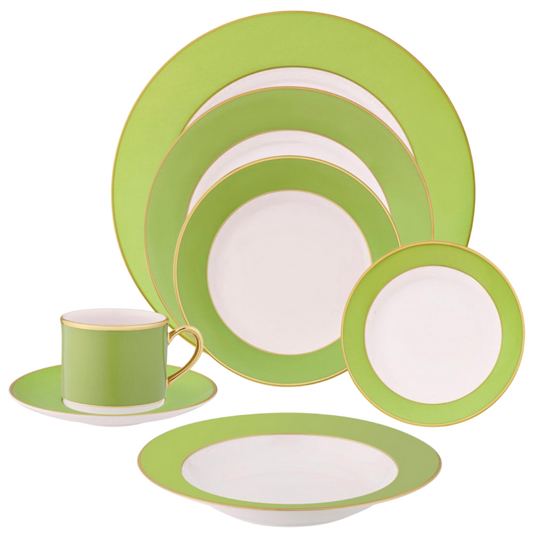 Colorsheen Green & Gold Place Setting
