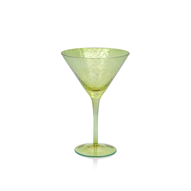 Aperitivo Luster Martini Glass, Green