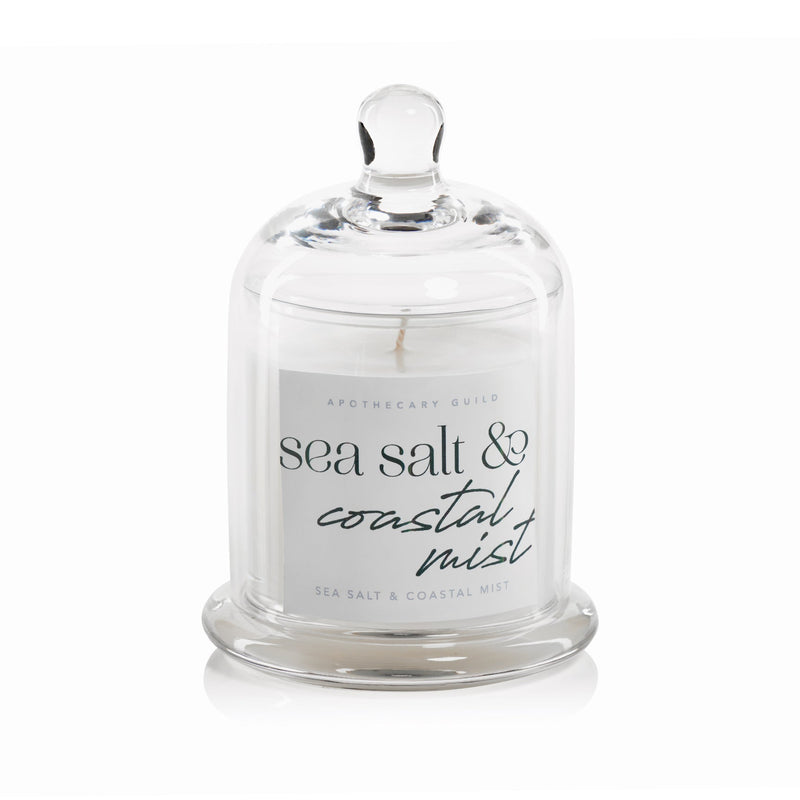 Sea Salt & Costal Mist Scented Cloche Candle
