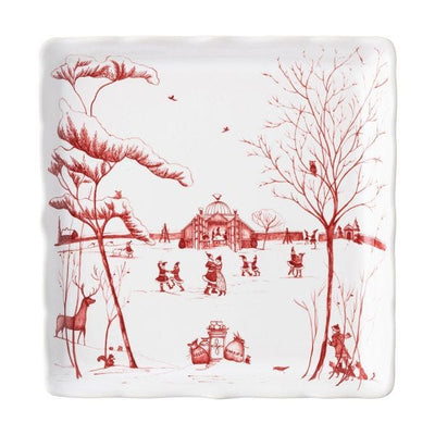 Winter Frolic Sweets Tray "Mr. & Mrs. Claus"