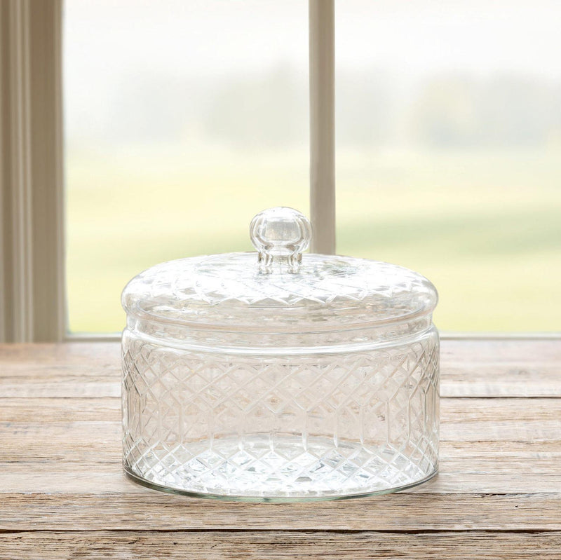 Carraway Etched Glass Canister Small