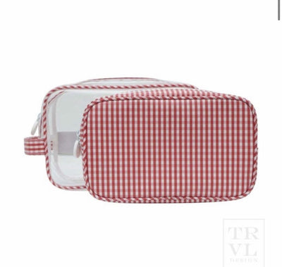 Clear Duo - Gingham Red