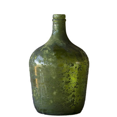 Decorative Aged Verde Bottle