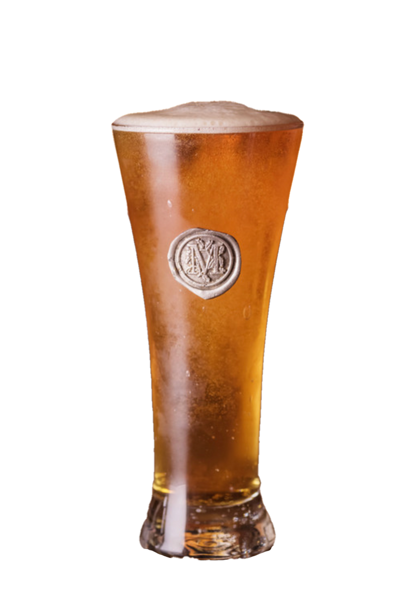 Silver Initial Beer Glass