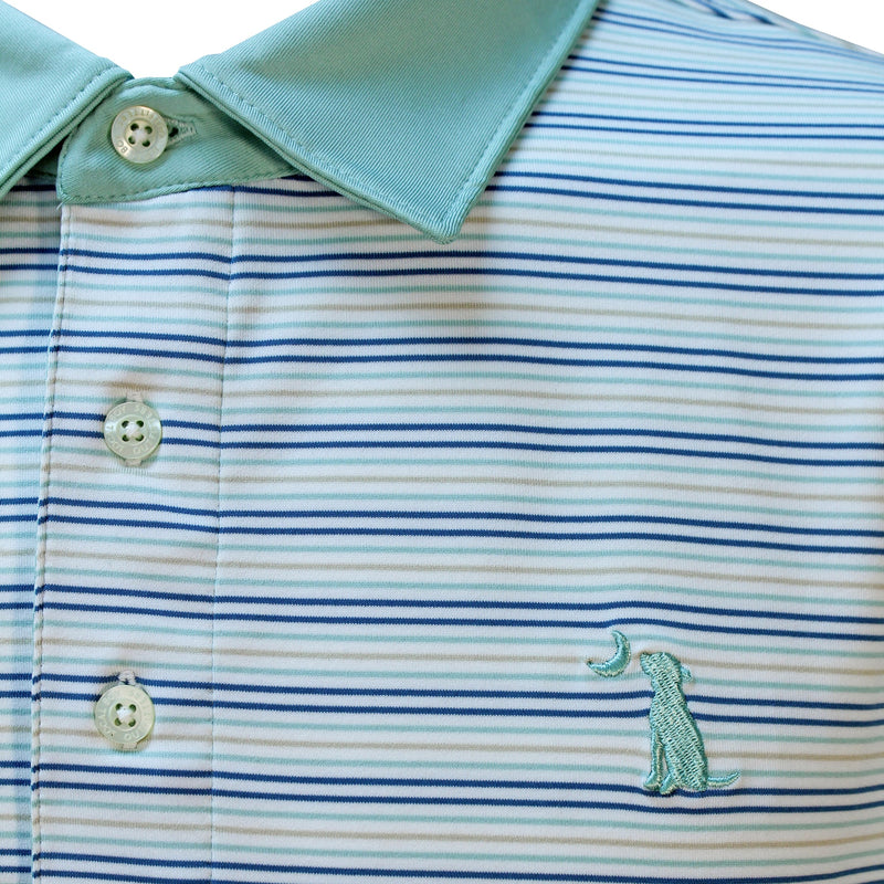 Sullivan Polo - Dark Blue/Teal/Grey
